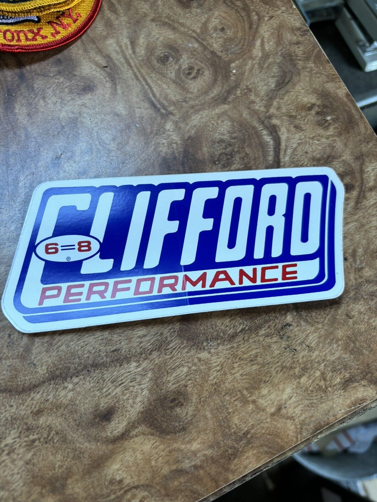 Vtg Clifford Performance 6 = 8 Racing Hot Rod Sticker Decal 80s 6” NHRA Rare