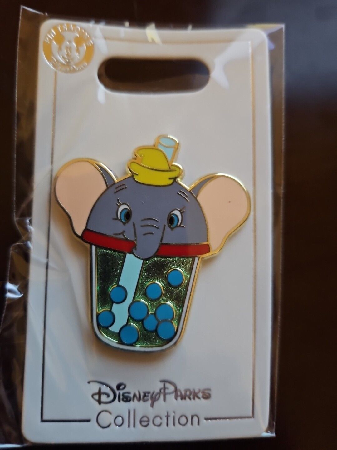 Disney Trading Pin  Dumbo The Flying Elephant Boba Bubble Tea Sipper Drink 2024