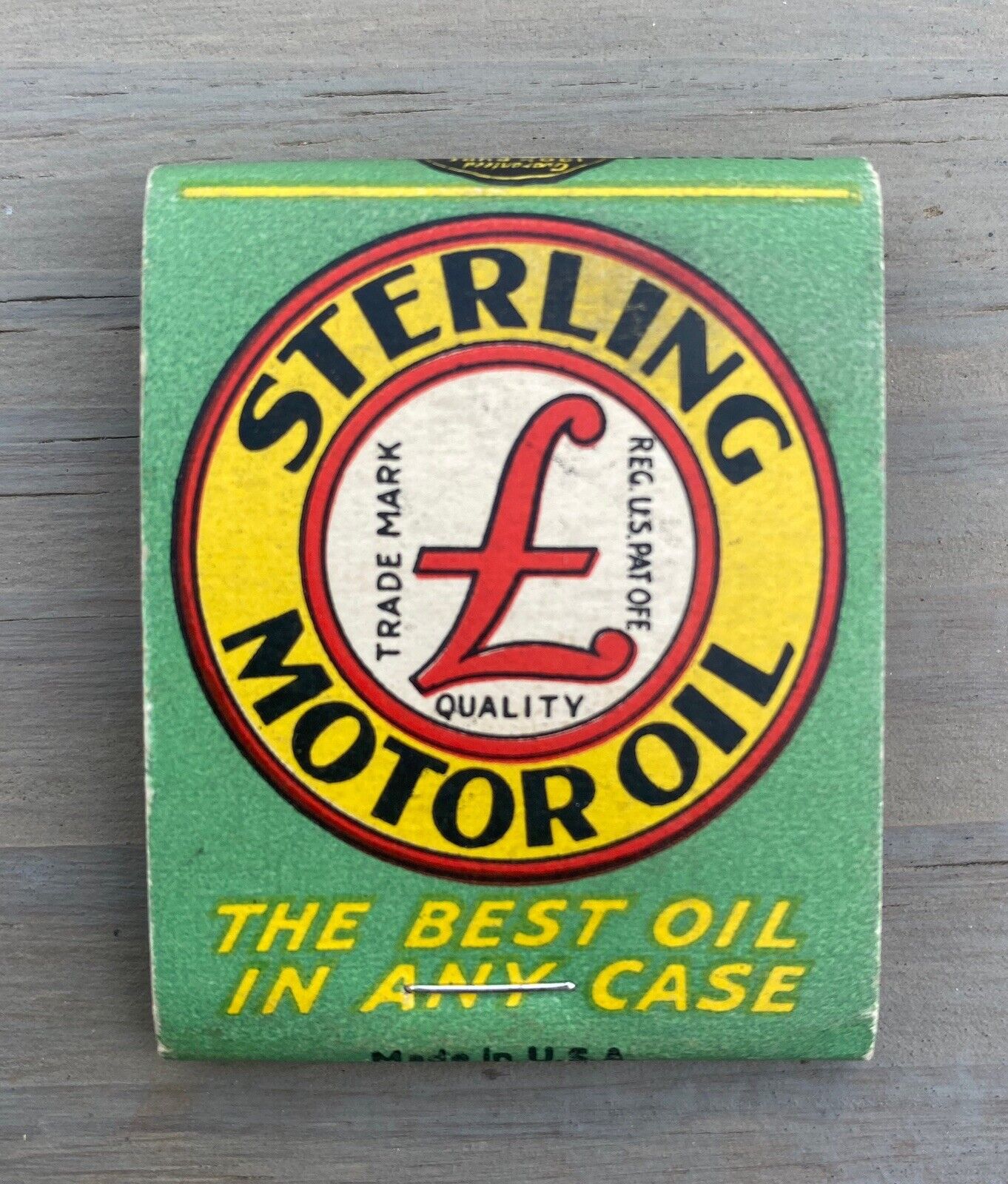 Vintage Matchbook Sterling Motor Oil Colorado Springs Co.