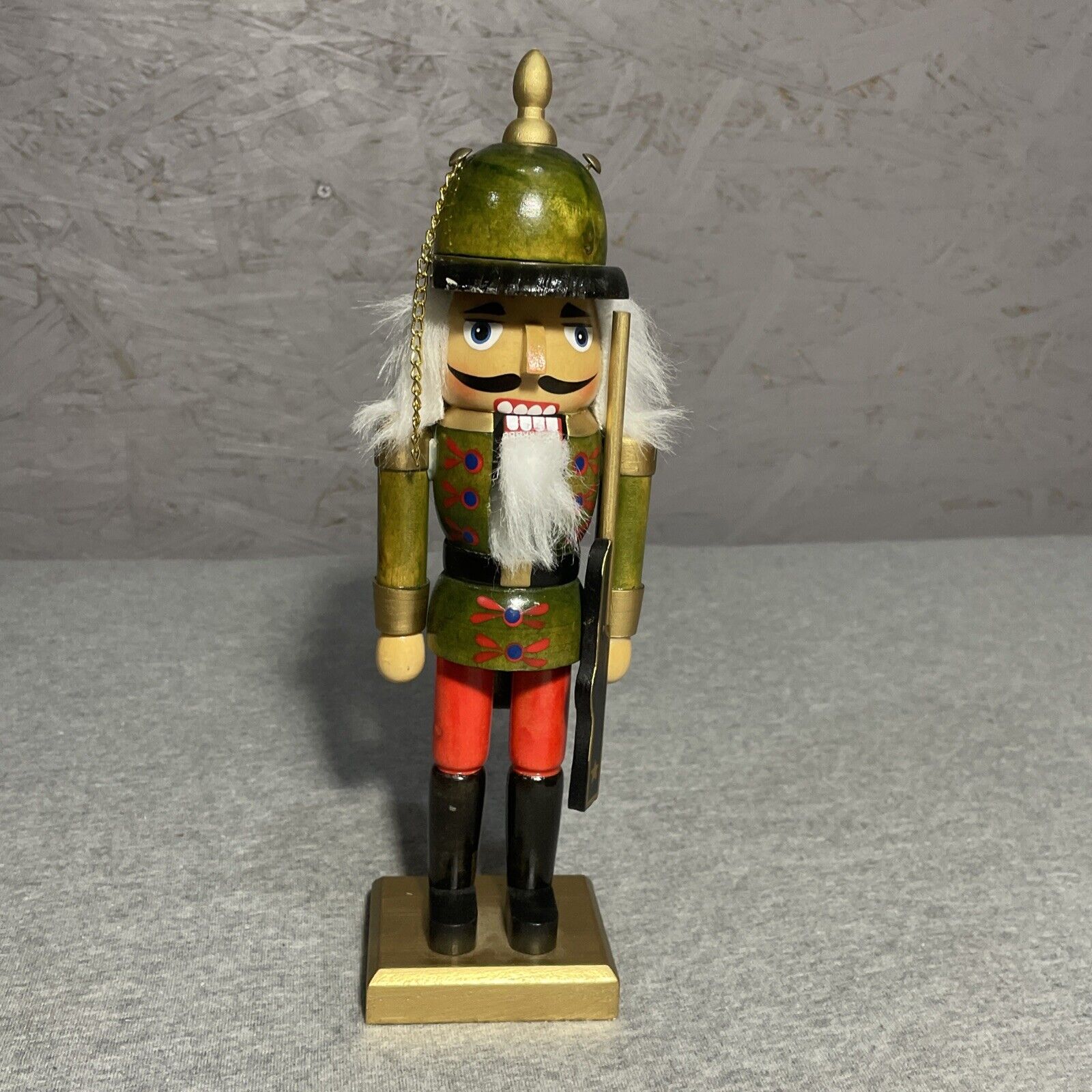 Vintage Wooden Nutcracker Hand painted In Germany 10”