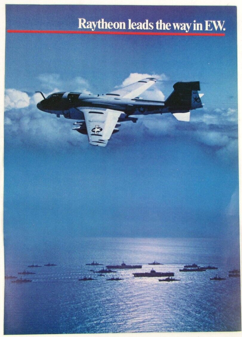Vintage 1981 Grumman A-6 Intruder Aircraft Print Ad