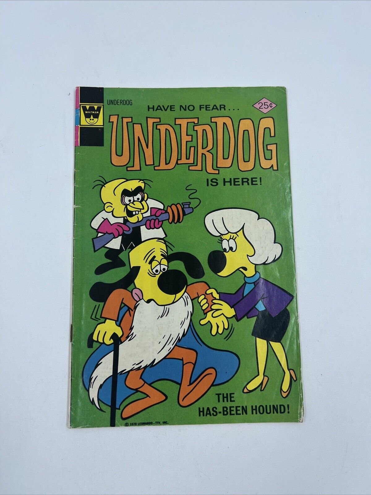 Underdog No. # 8 1976 - Gold Key Comics - w/ Board + Bag
