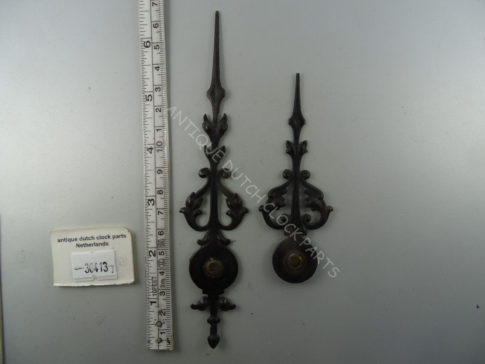 EXCEPTIONAL HANDS SET FOR GERMAN GRANDFATHER CLOCK