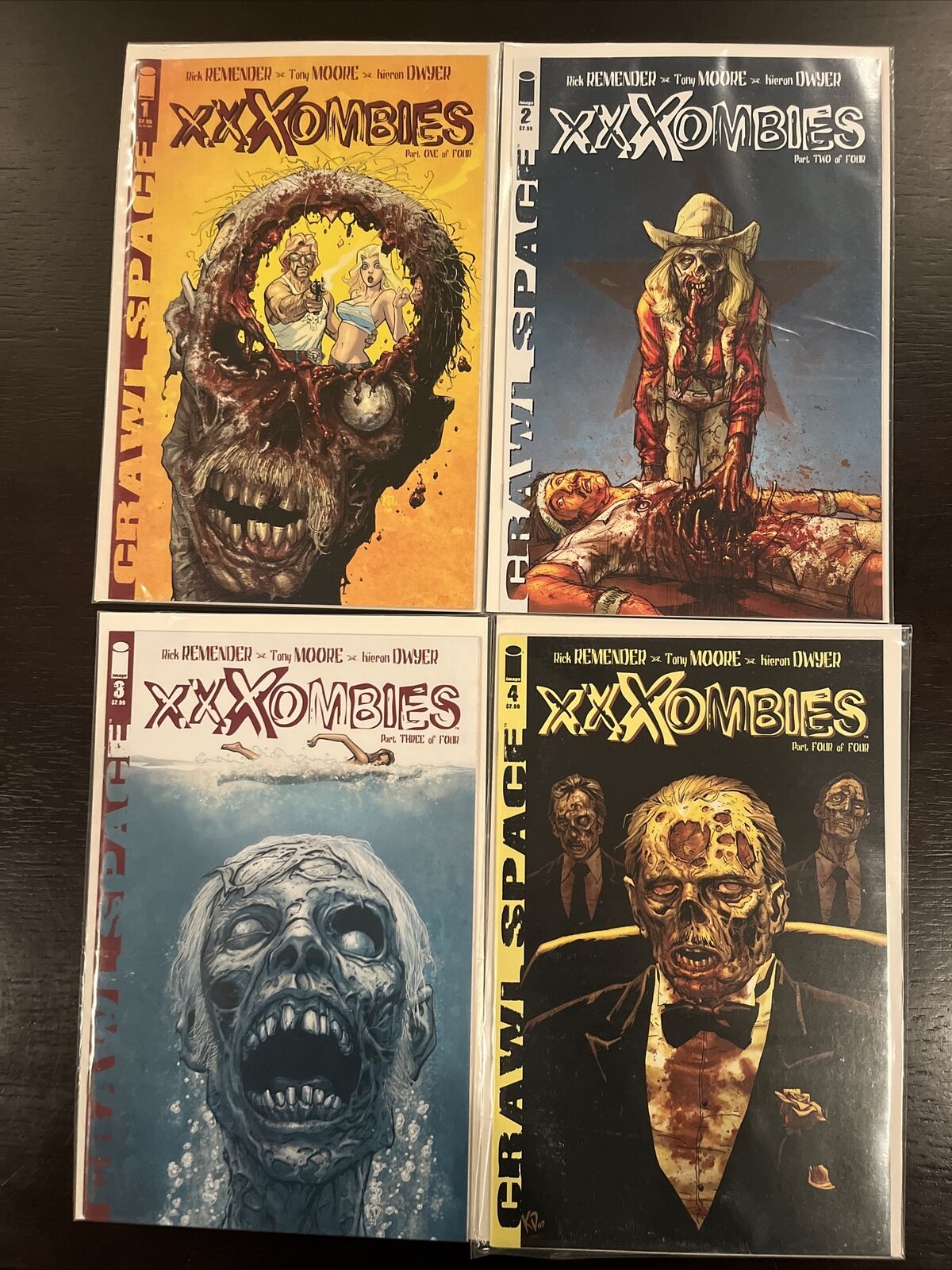 Crawl Space XXXombies 1-4 Complete Series Image 2007 NM Rick Remember