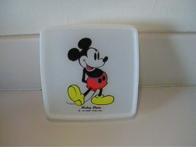 EARLY 1970\'S MICKEY MOUSE SQUARE SANDWICH CONTAINER - WALT DISNEY PRODUCTION
