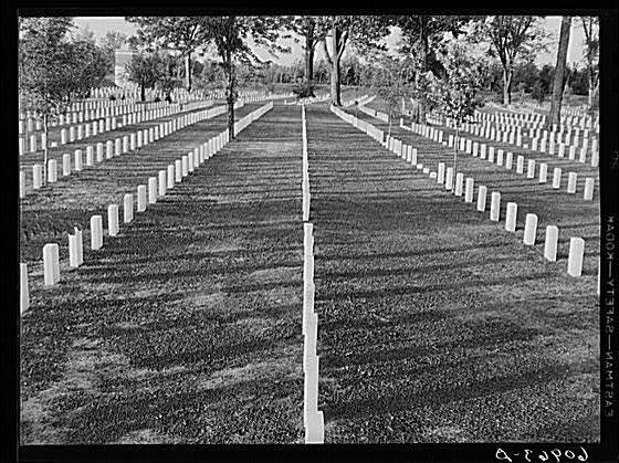 National cemetery,Cairo,Illinois,IL,Alexander County,Farm Security Admin,FSA,2