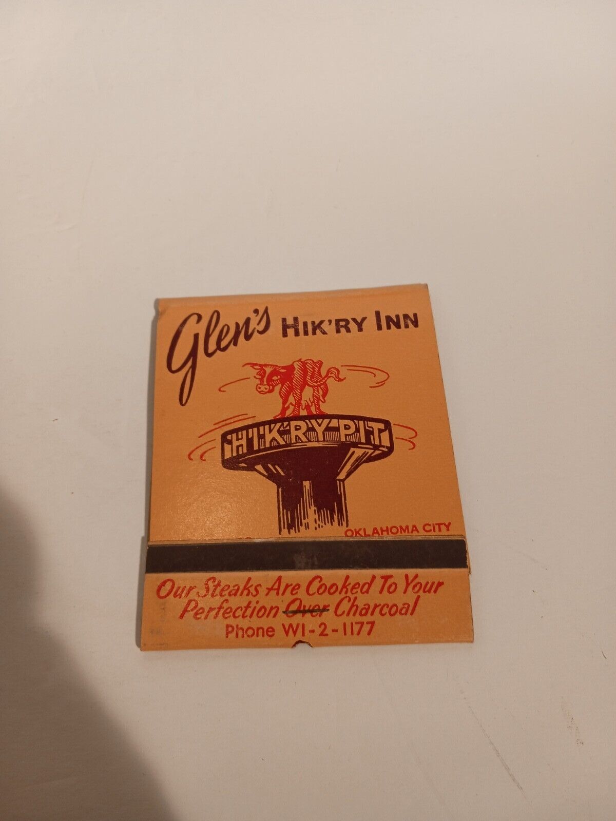 Glen's Hik'ry Inn -- Oversized Advertising Matchbook