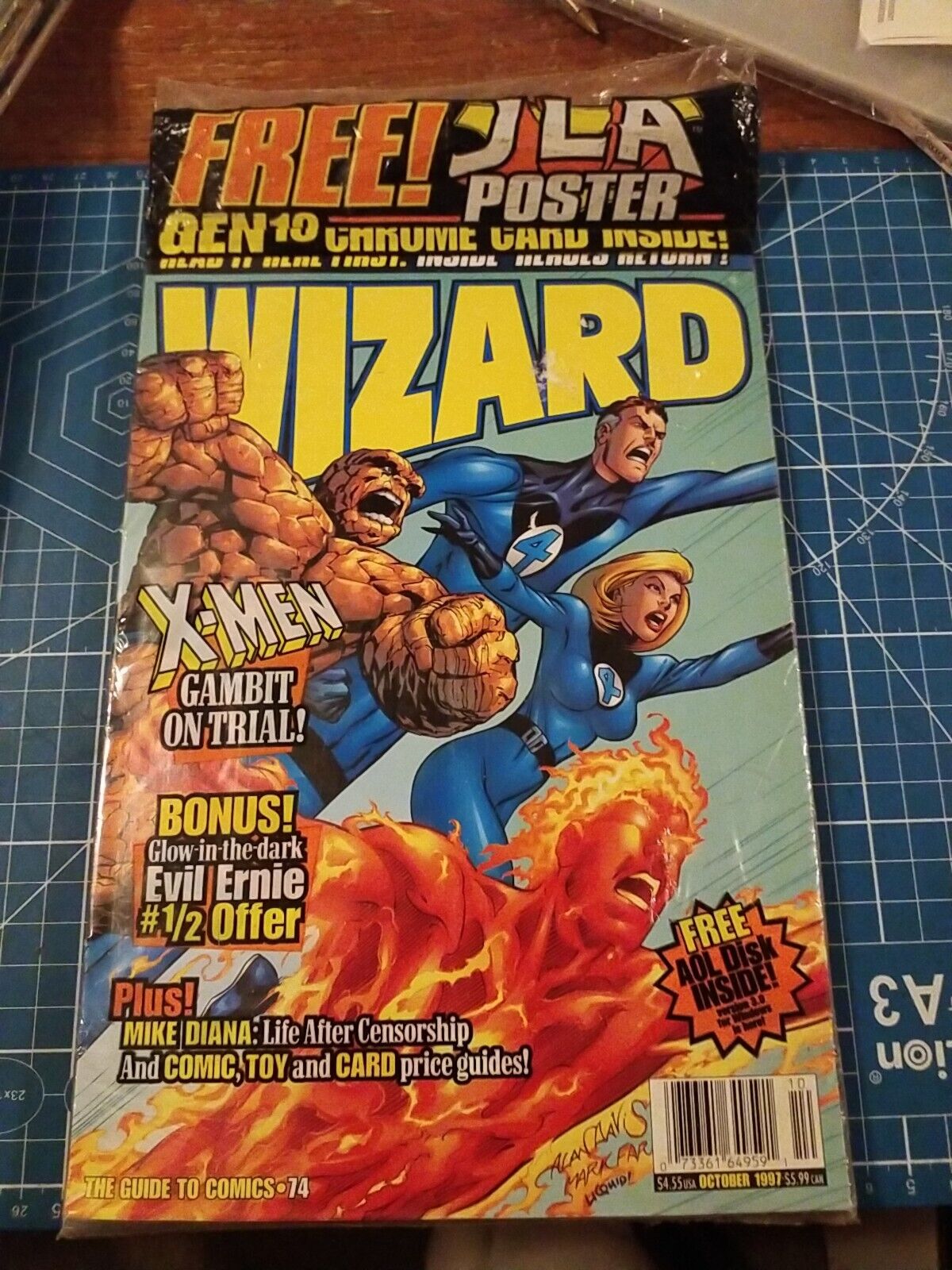 Wizard Magazine 74 Sealed MA-39 Fantastic Four 