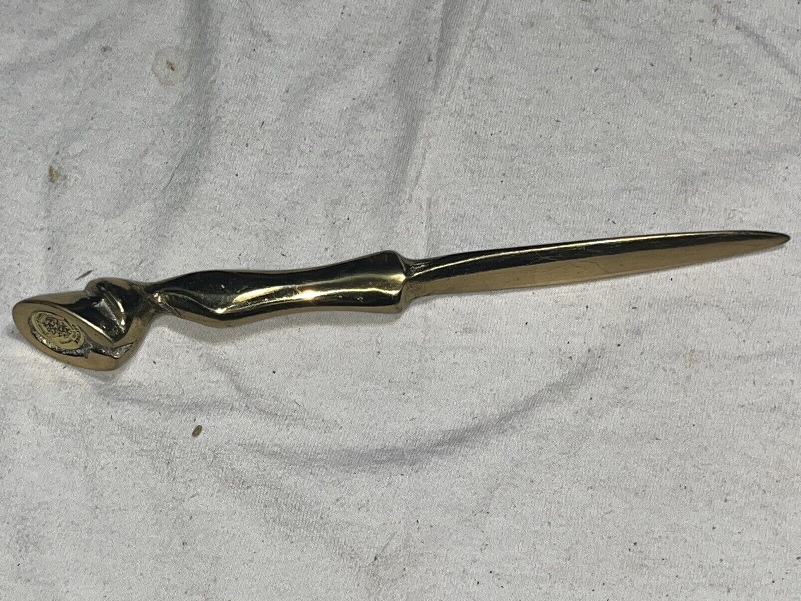 Beautiful Antique Solid Brass House Of Goebel  British England Letter Opener