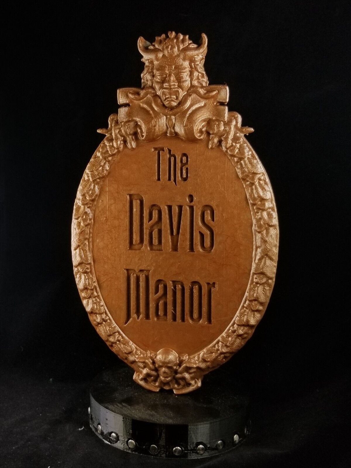 Personalized Haunted Mansion Inspired Prop Sign / Plaque Replica - Bronze Shade