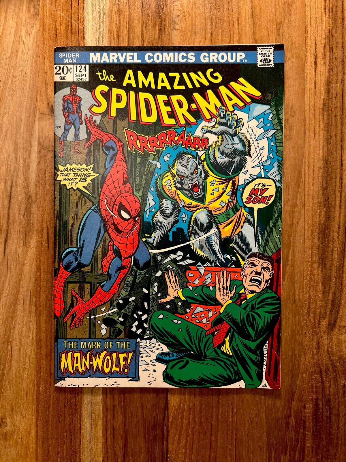 The Amazing Spider-Man #124 1st Man-Wolf HIGH GRADE - LIGHT COLOR TOUCH See Pic