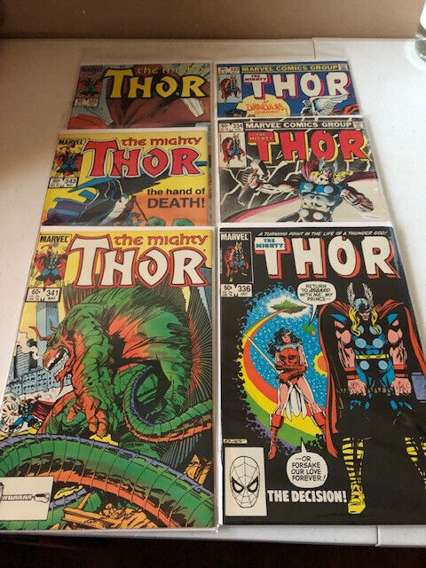 Lot of 6 Marvel Comics The Mighty Thor