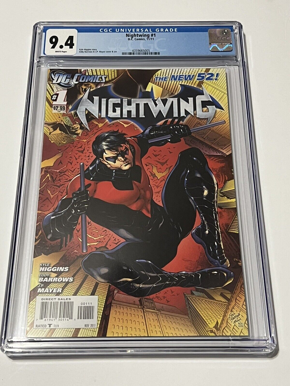 Nightwing #1  DC Comics 2011- CGC 9.4- THE NEW 52.