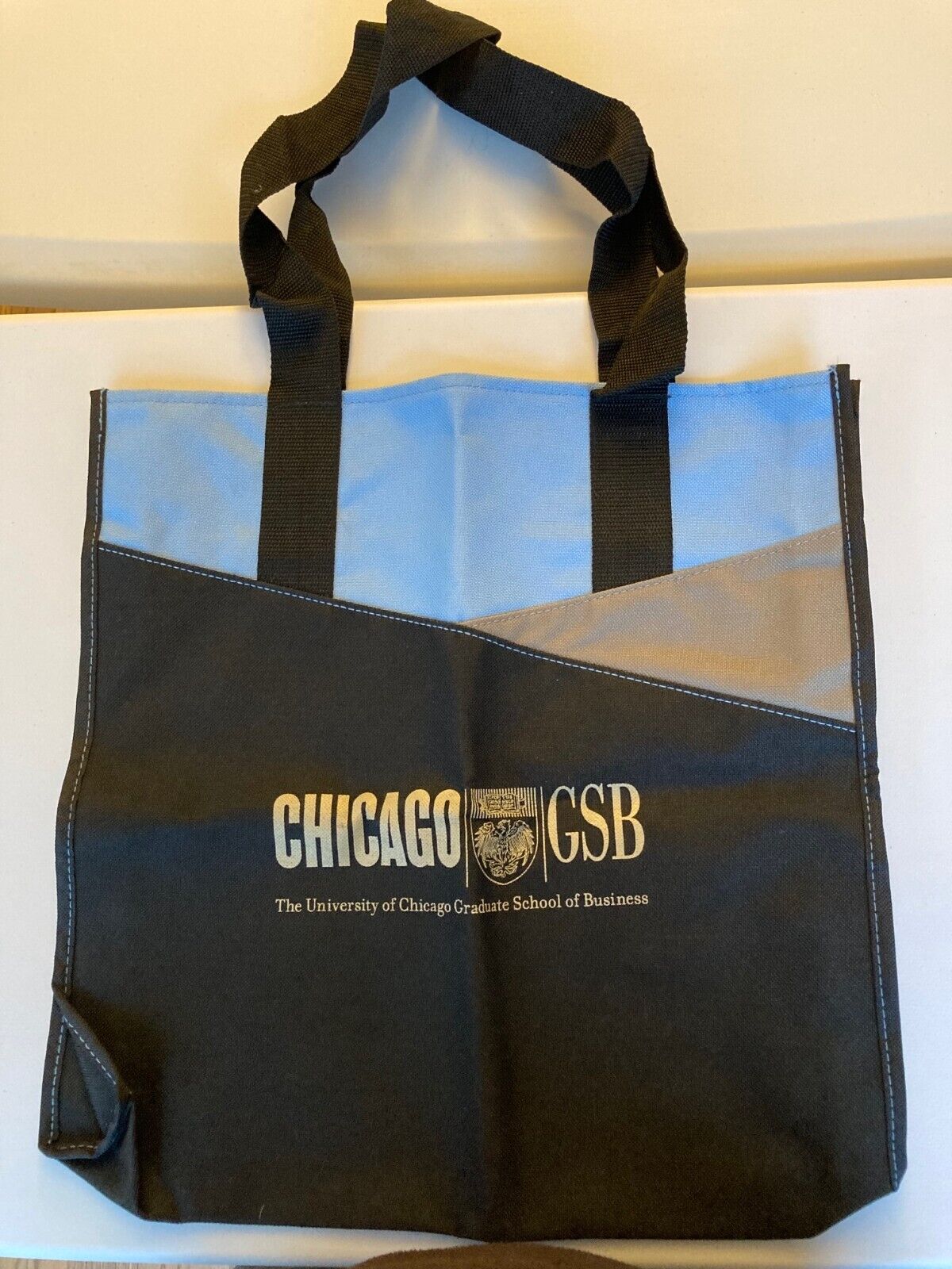 New University of Chicago GSB Booth UChicago Canvas Tote Bag 2 Handles Leeds