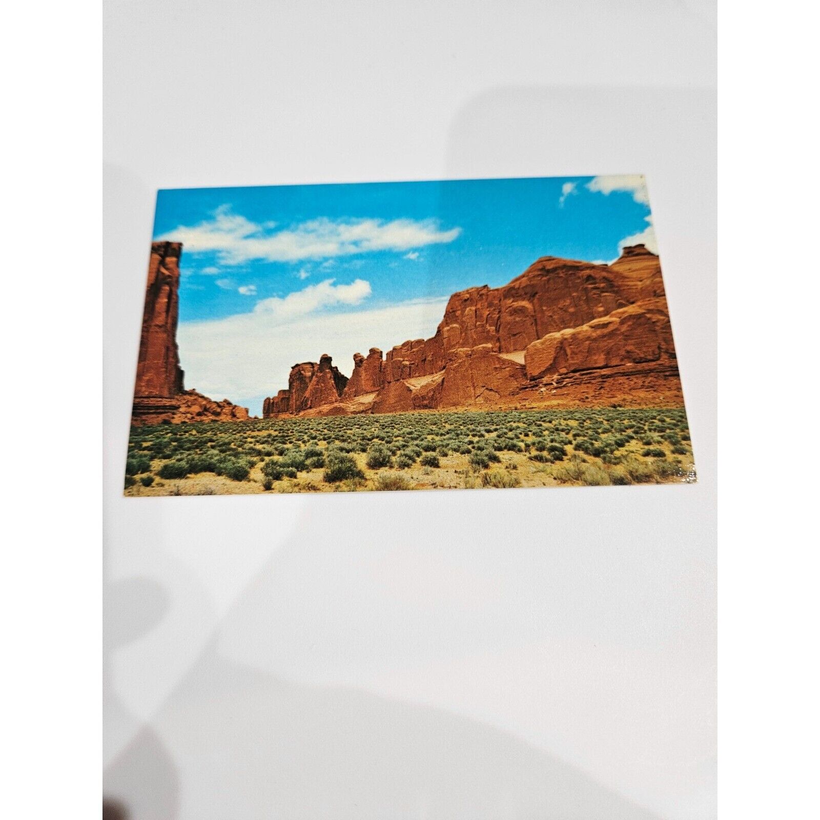 Vintage Selithco Postcard Park Avenue Arches National Monument Utah