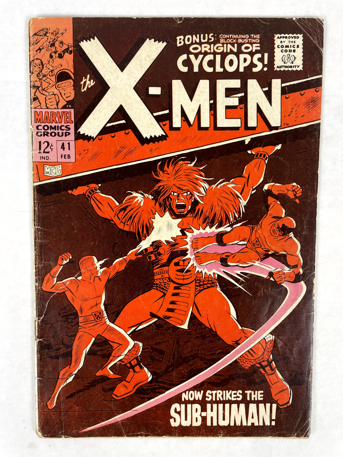 Uncanny X-Men #41 ORIGIN OF CYCLOPS (1968, Marvel Comics)