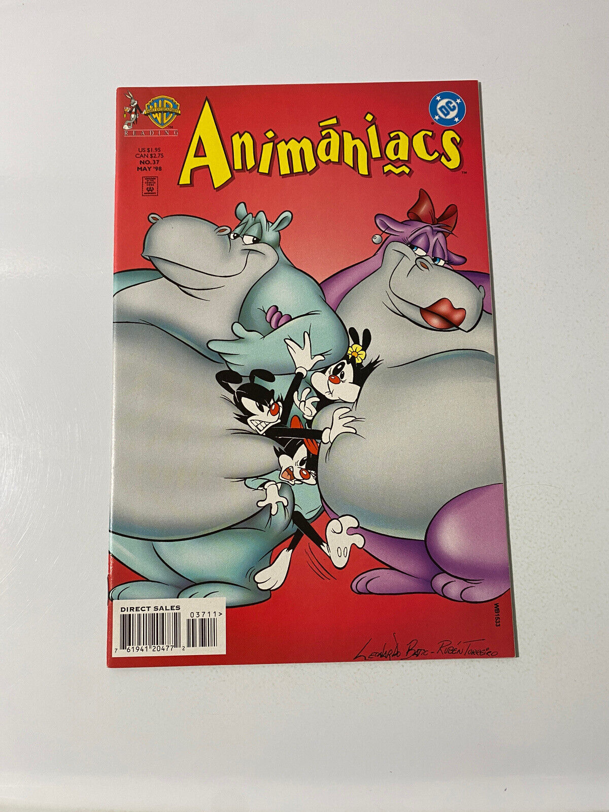 Animaniacs #37 DC Comics 1998 Low Print Run Based On WB Cartoon