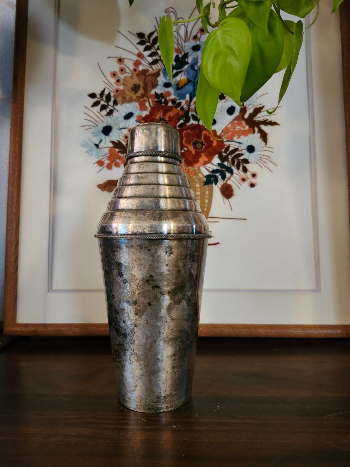 Vintage Rare Alfred Dunhill 2990 Large Silver Plated Cocktail Shake