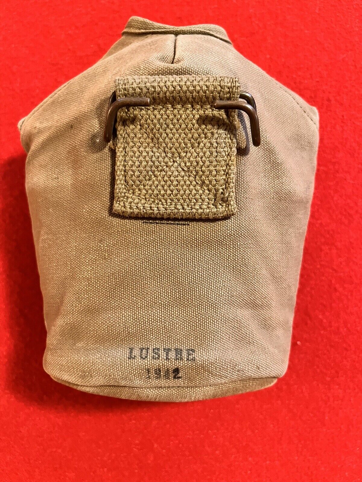WWII Canteen Cover (“LUSTRE 142”) Scarce maker