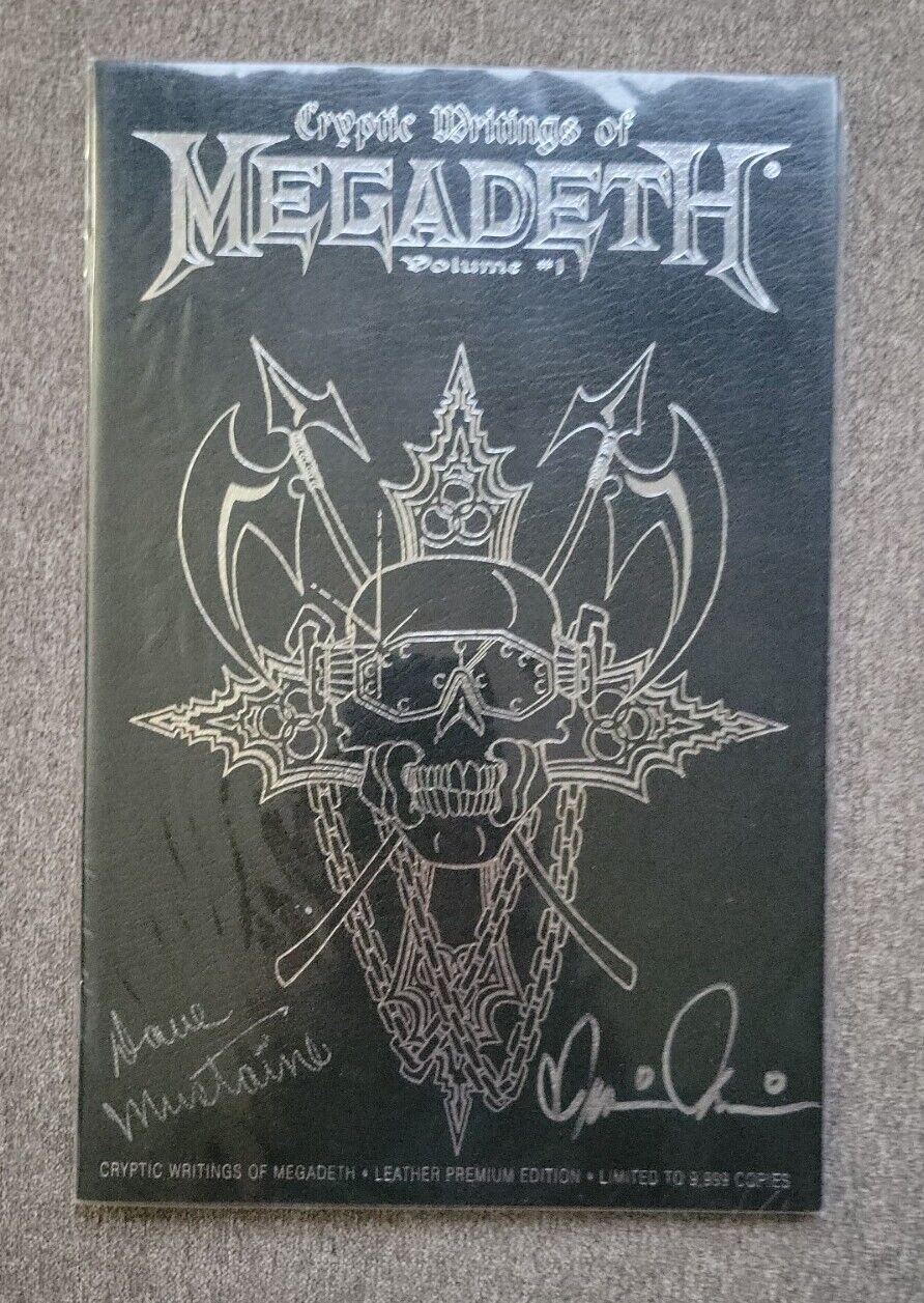 Cryptic Writings of Megadeth #1 Leather Edition (Chaos) Signed Mustaine/Pulido