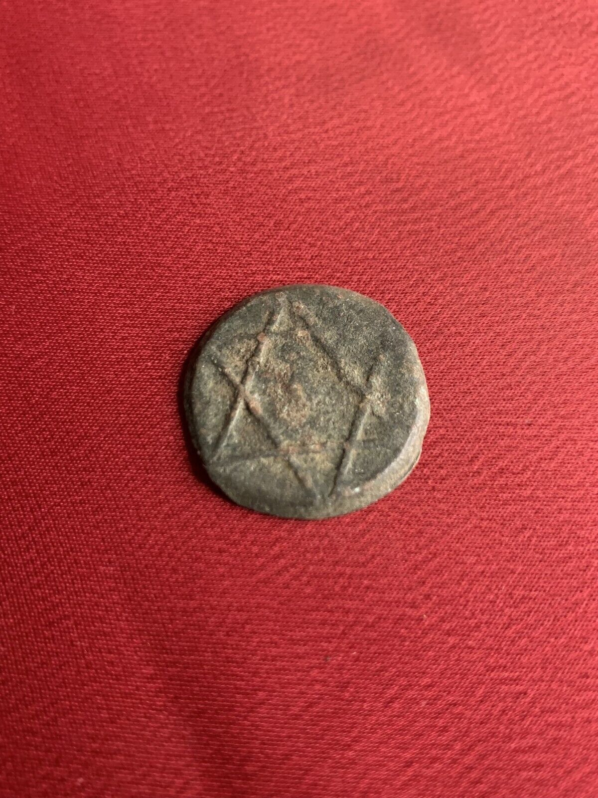 940 BCE Coin Star of David Jewish Israel KING SOLOMON DAVID Antique Old Ancient