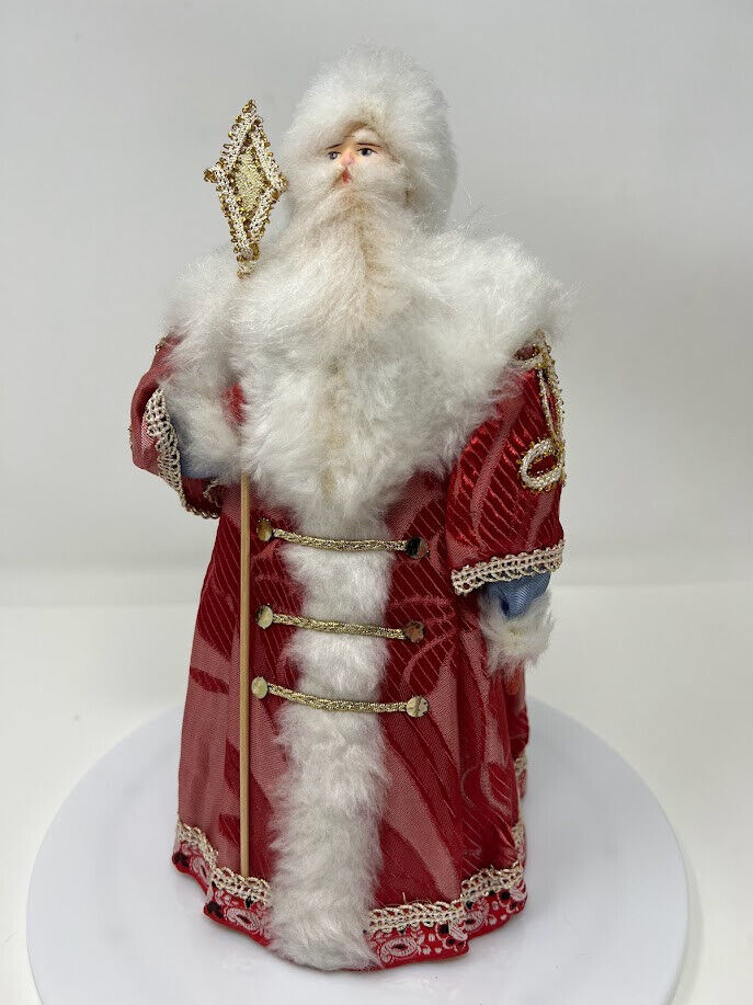 Original Vintage Russian Traditional Christmas Santa Figure Doll