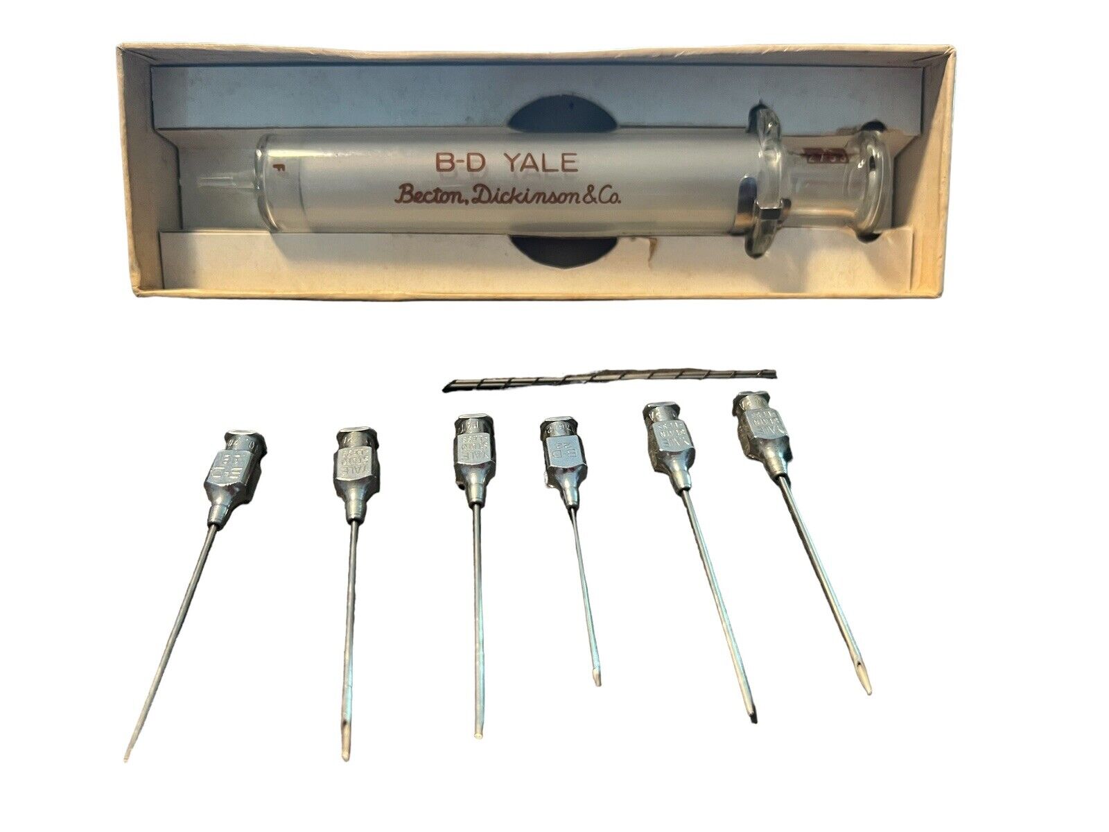 Vintage One Yale B-D Yale Syringe. 10cc.