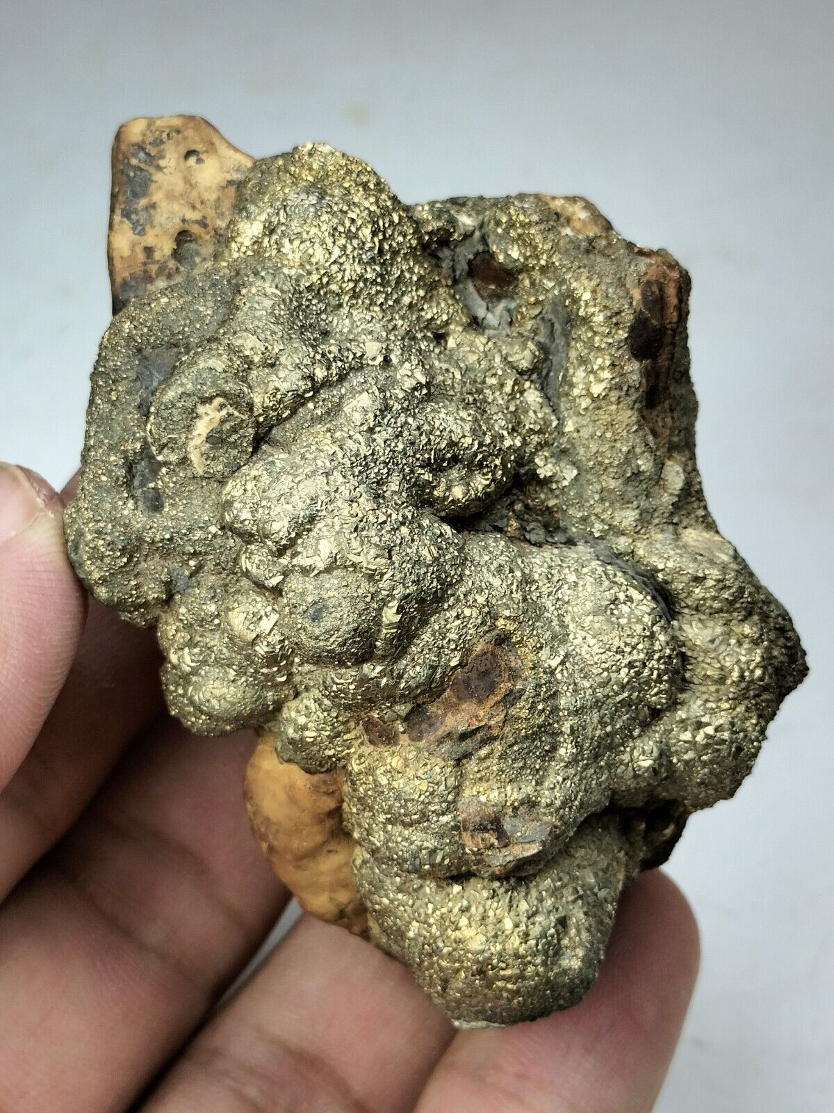 165-gm Golden Pyrite/Marcasite Specimen with Good Luster & Termination-Mansehra.