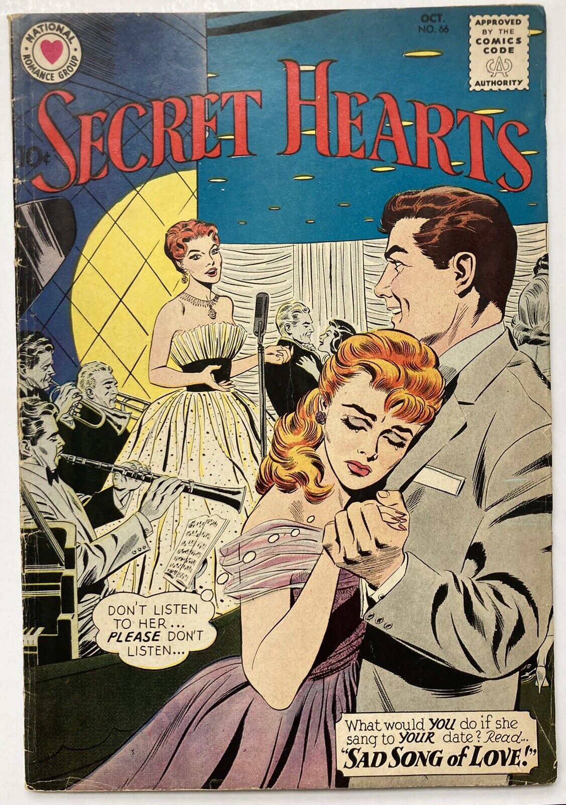 SECRET HEARTS #66 1960 DC EARLY SILVER AGE Comic Book
