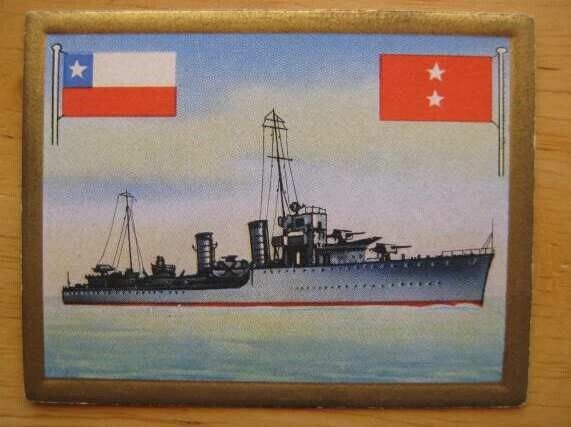 ORELLA (Navy) - Chilean Torpedo Boat - Rare 1933 German Card