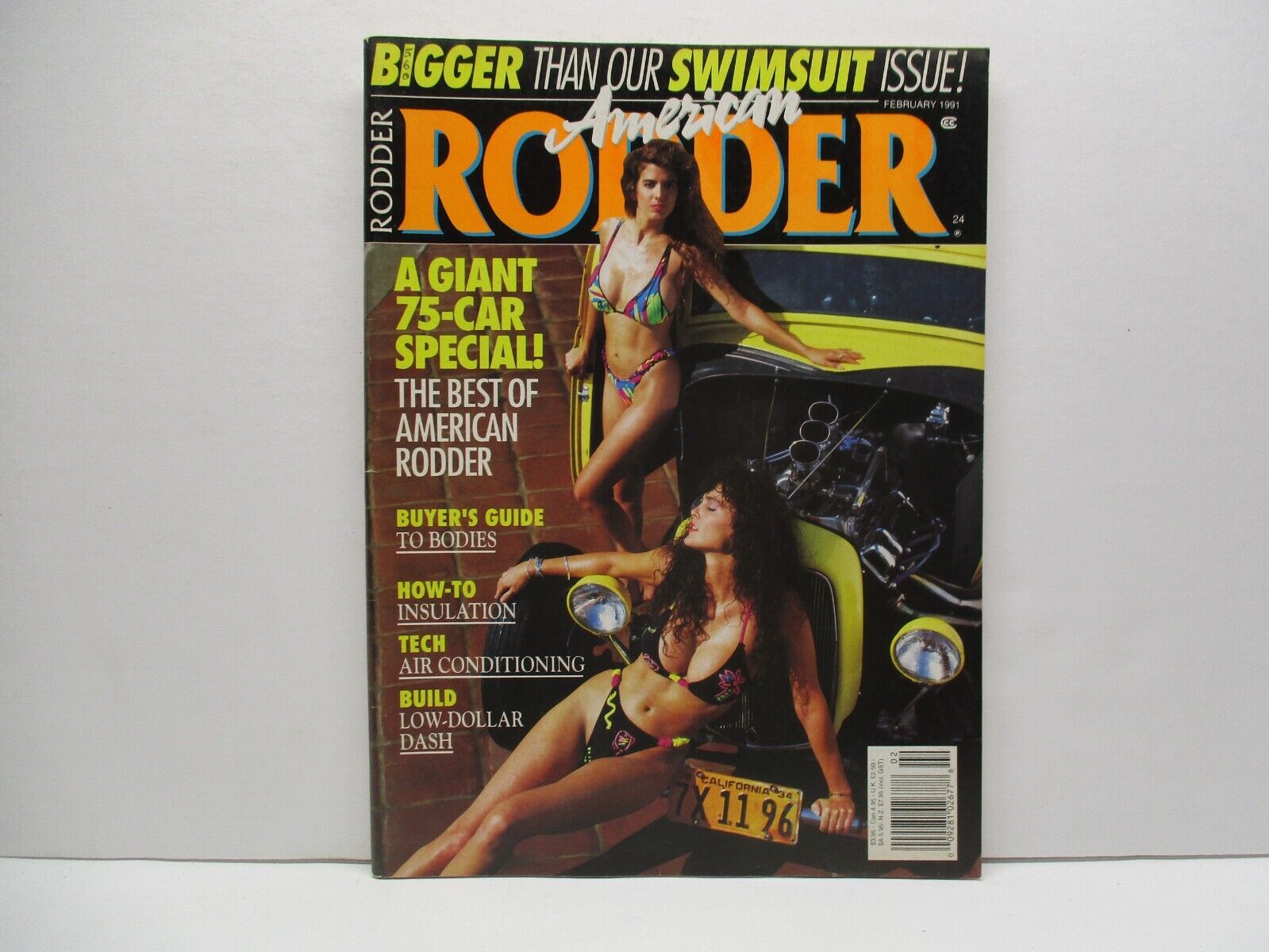 Feb. 1991 American Rodder  Magazine Parts Chevy Ford Dodge Diesel Gas Hemi Sign