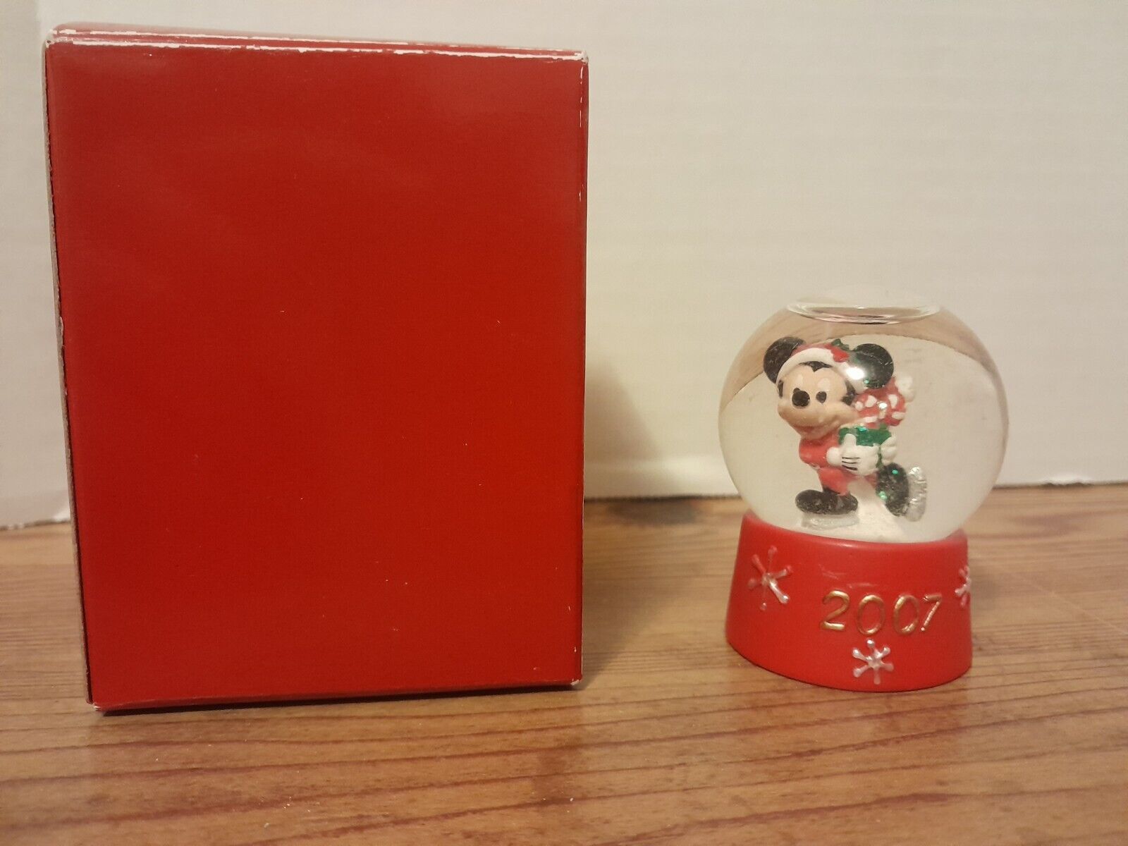 2007 JCP Mickey Mouse Disney Mini Snow Globe JC Penney Exclusive 2.5\