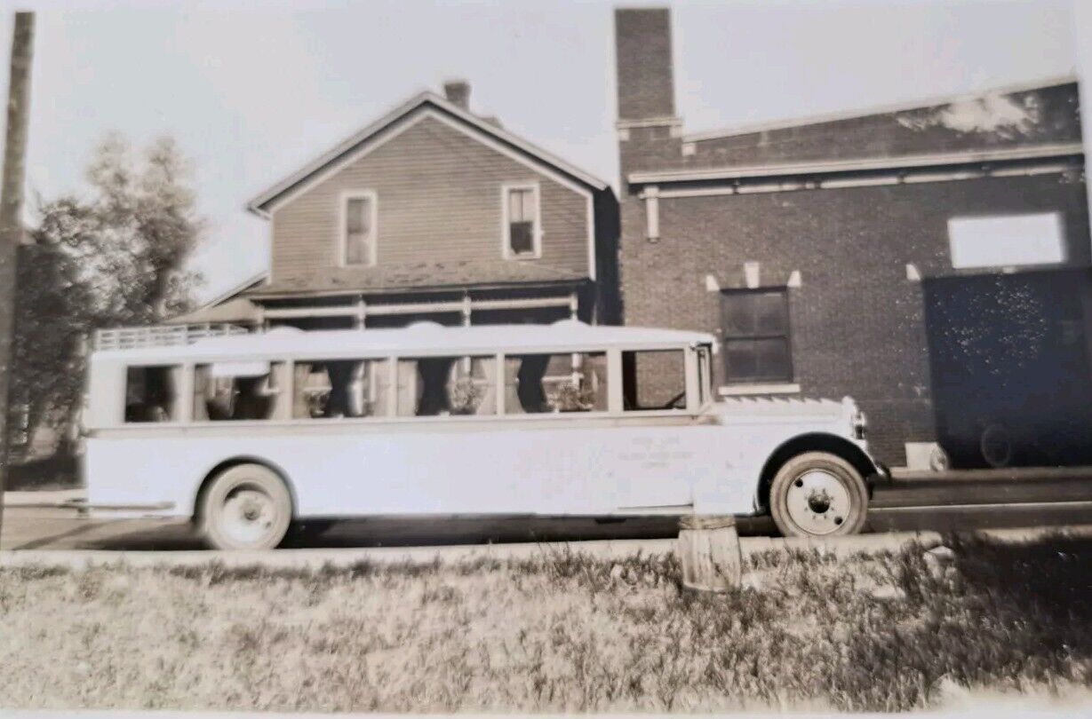 1925 ? Original Black & White Photo Bus