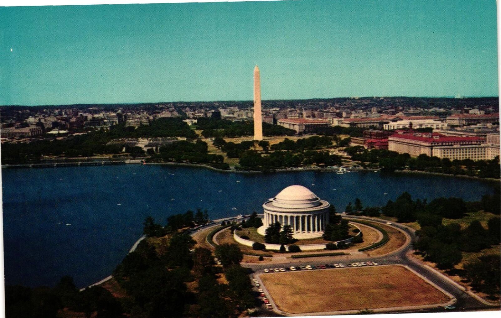 Vintage Postcard- Aerial View of our Nation\'s Capitol, Washington, DC. 1960s