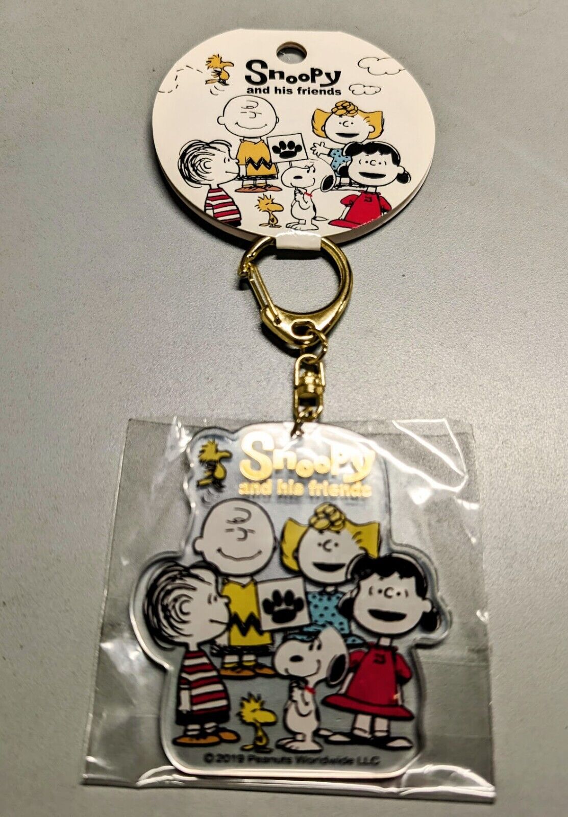 Vintage Peanuts Snoopy and his friends Keychain Japan