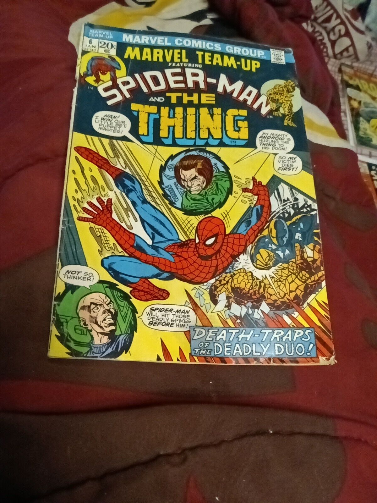 Marvel Team-Up #6 Spider-Man The THING VS PUPPET MASTER THINKER Bronze Age 1973