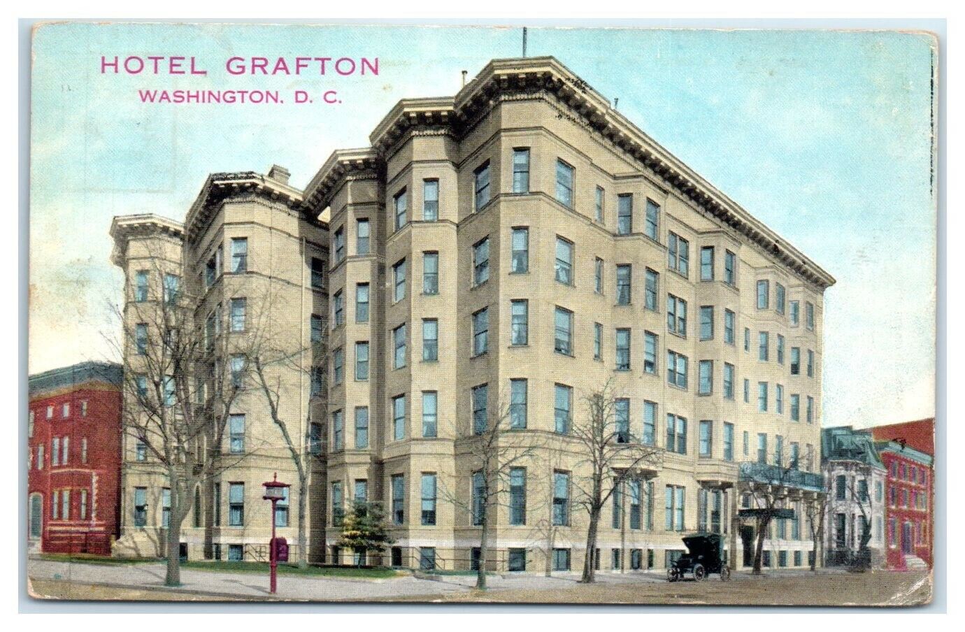 1914 Hotel Grafton, Washington, DC Postcard *6V(4)37
