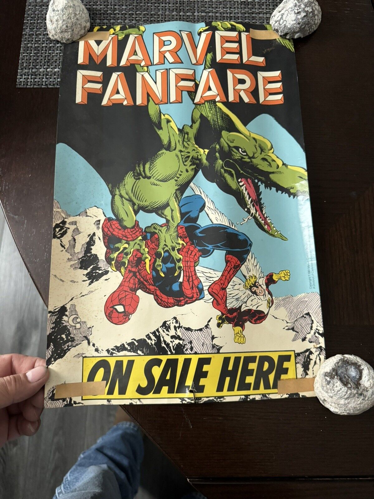 Marvel Fanfare Original Promotional Poster 1981 11x17 Michael Golden Spider-Man