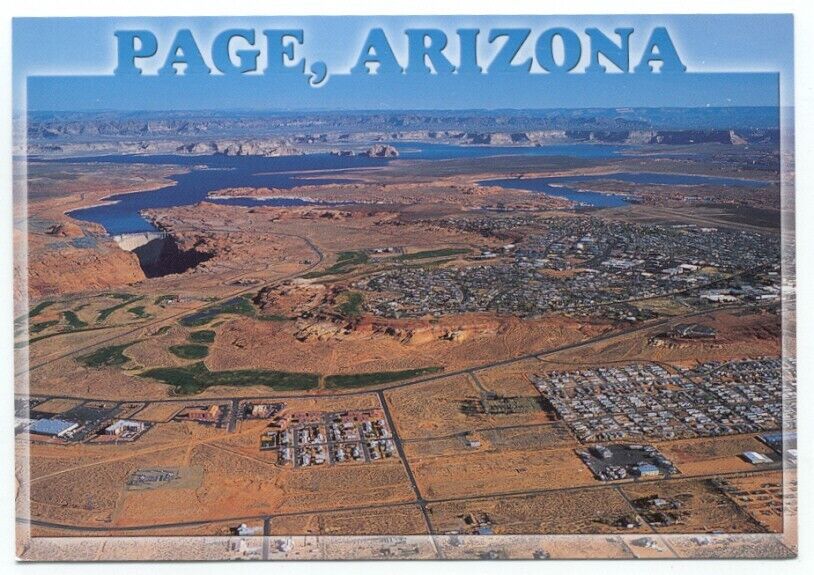 Page AZ Aerial View Postcard Arizona