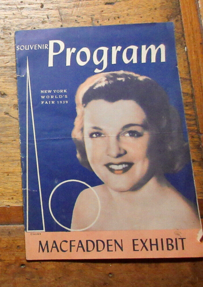VINTAGE 1939 NEW YORK WORLD\'S FAIR  PROGRAM MACFADDEN EXHIBIT LIBERTY MAGAZINE