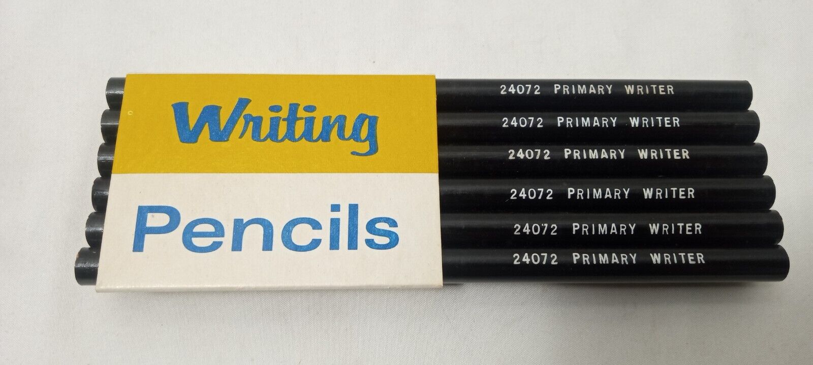 New Vintage Dozen Black Round 24072 Primary Writer Writing Pencils Large USA