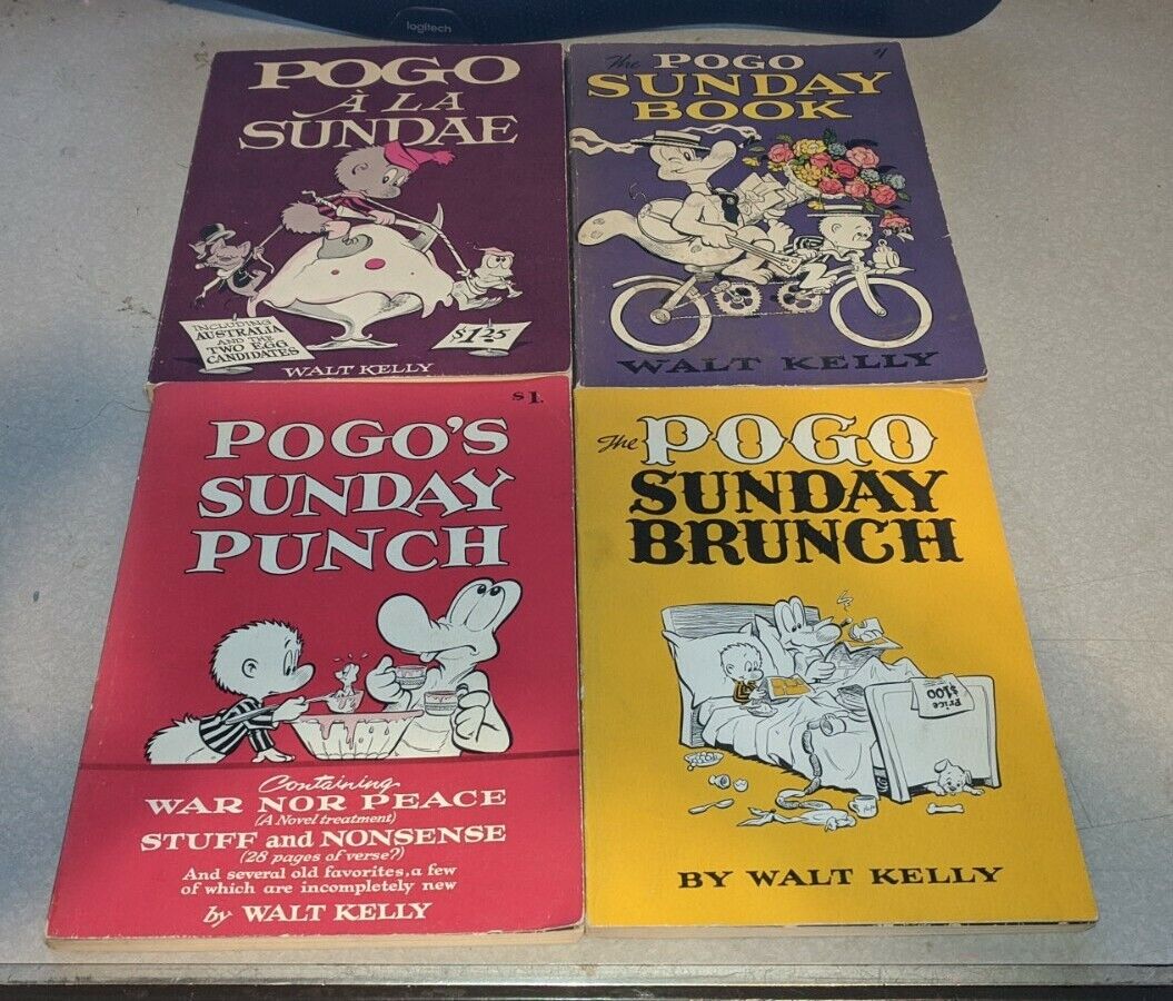 LOT OF 14 POGO SOFTCOVER TRADE PAPERBACK COLLECTIONS WALT KELLY 1ST FIRST