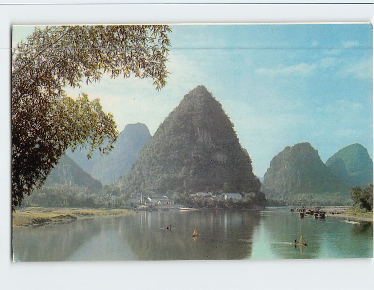 Postcard Green Lotus Peak at Yangshuo China