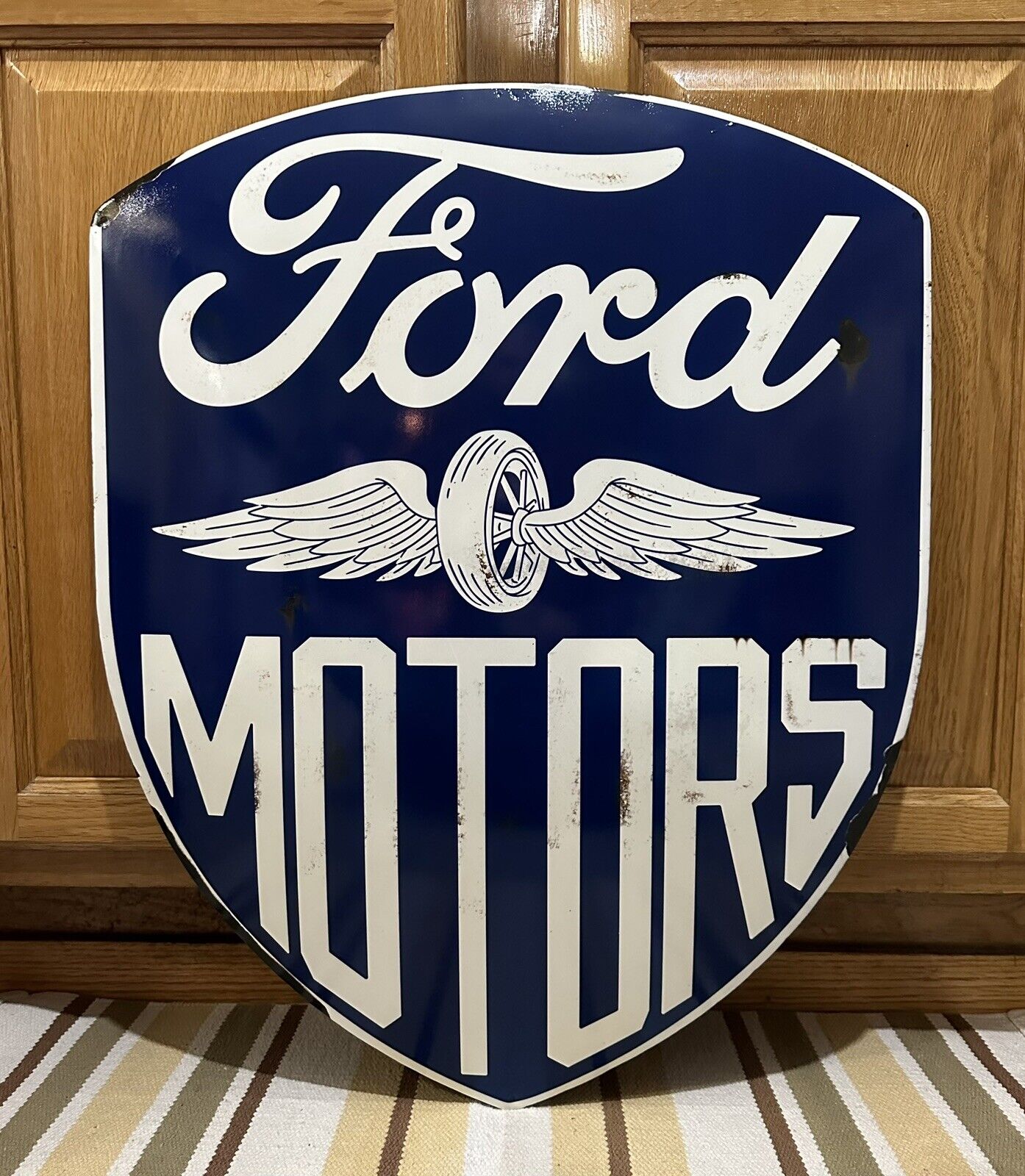 Ford Motors Sign Shop Garage Gas Oil Parts Car Truck Vintage Style Wall Decor 1
