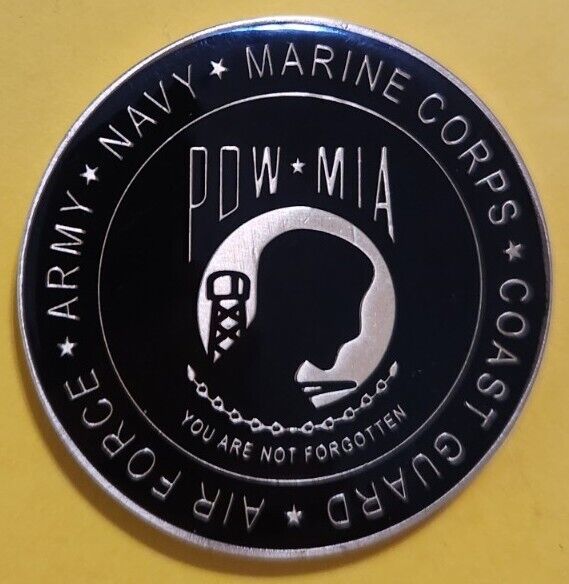 Challenge Coin POW MIA You Are Not Forgotten Let Them Go Or Send Us Back