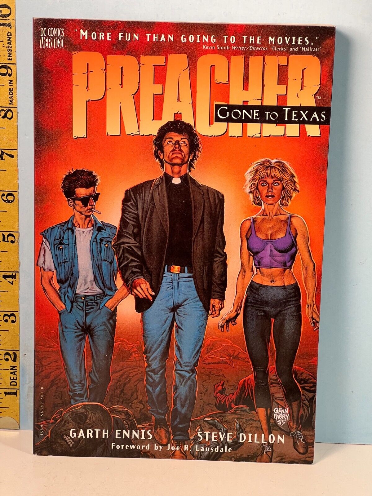 1996 DC Vertigo PREACHER: Gone To Texas Graphic Novel 1st Ed. EXMT