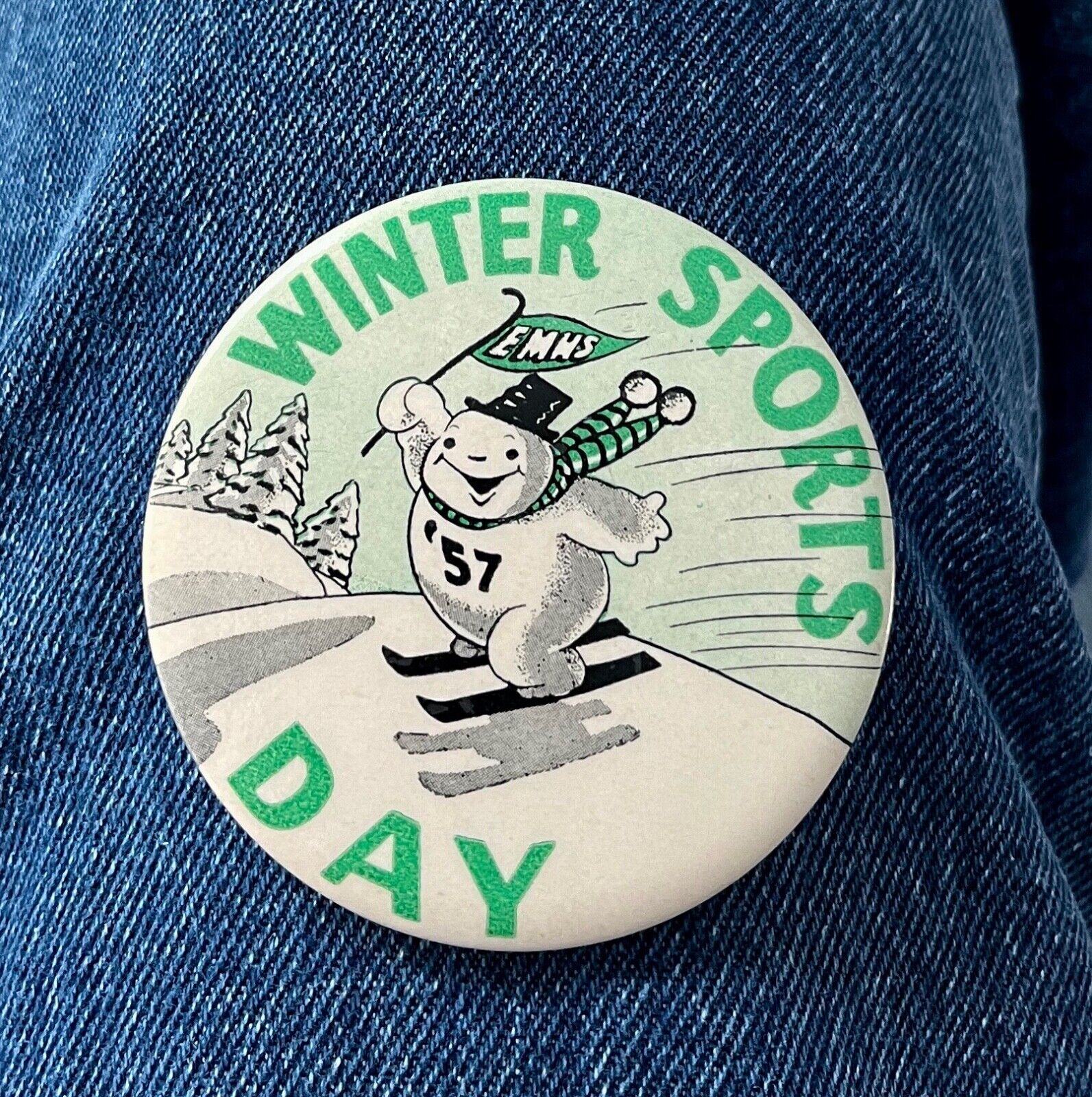 Scarce 1957 Edina Morningside Winter Sports Day 2 1/2\