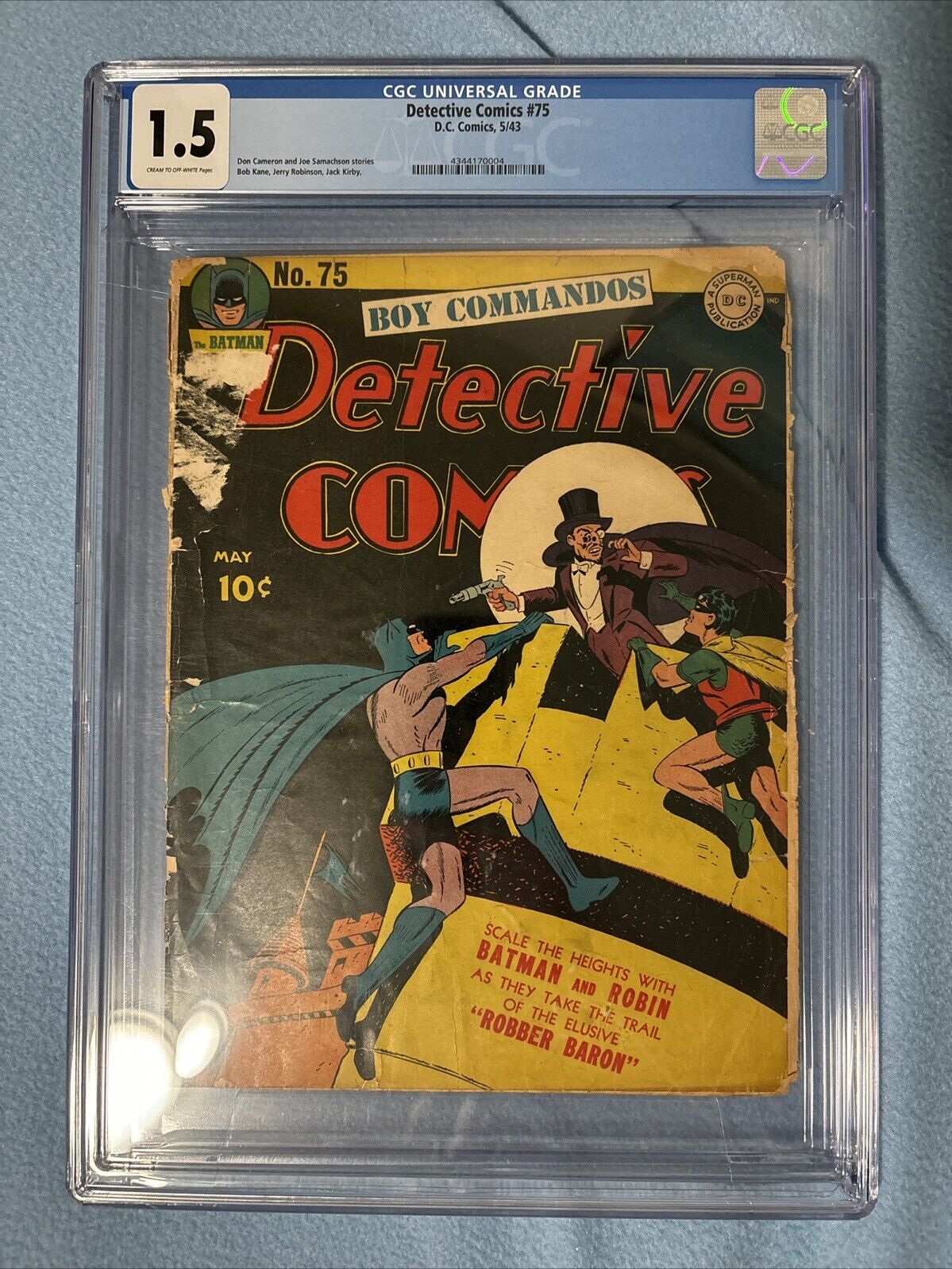Detective Comics #75 (DC, 1943) CGC 1.5