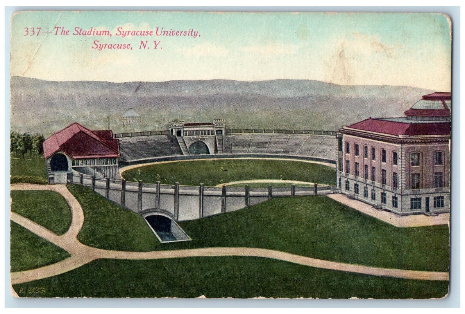 1910 The Stadium Syracuse University Syracuse New York NY Antique Postcard
