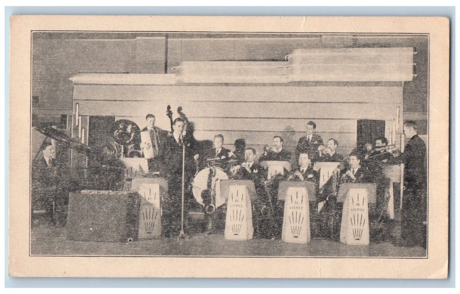 Fairmont Minnesota MN Postcard Al Menke's Orchestra Schedule Unposted Antique